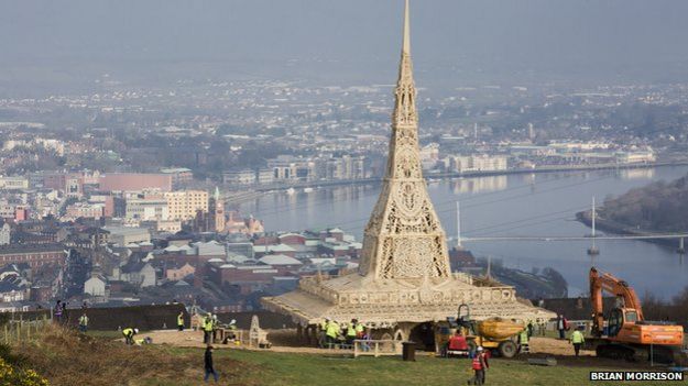 A view of the temple overlooking Londonderry