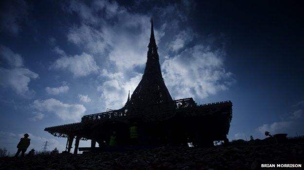 A view of the temple