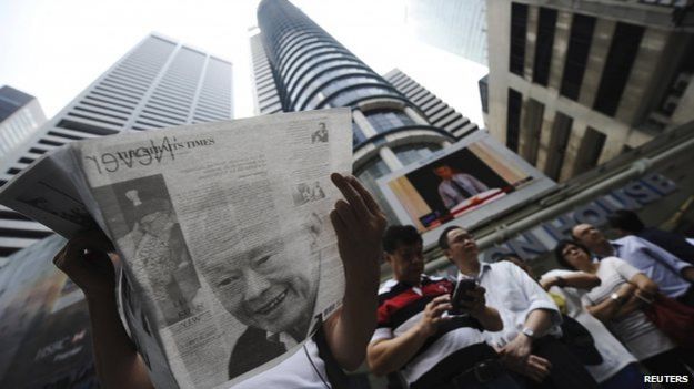 Lee Kuan Yew: Reaction in pictures and tweets - BBC News