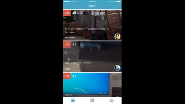 A screenshot of Periscope