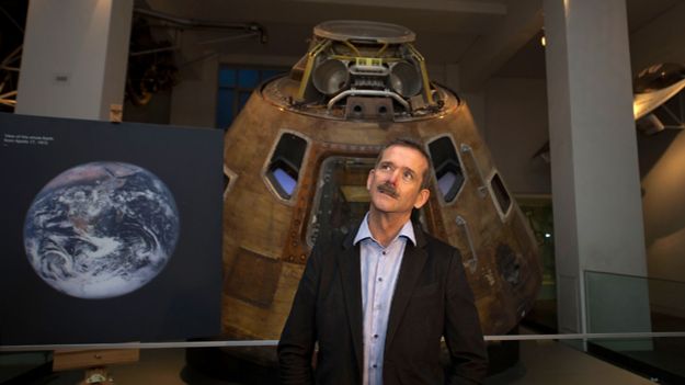 Chris Hadfield pictured at London's Science Museum