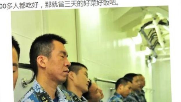 Chinese soldiers sleeping