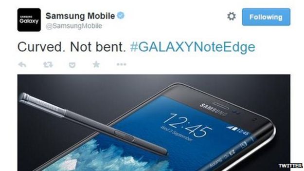 Samsung tweet