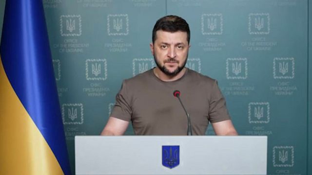 الرئيس الأوكراني فولوديمير زيلينسكي