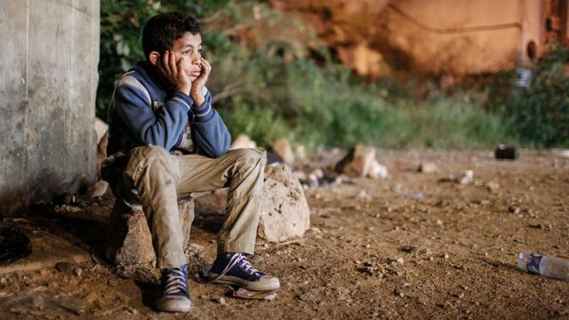 طفل سوري لاجئ، بيروت، لبنان 2014