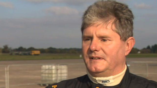 Eighth world speed record for blind racing driver - _86341541_racer976