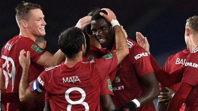 Paul Pogba alifunga katika mechi ya hivi karibuni ya raundi ya nne ya kombe la Carabao