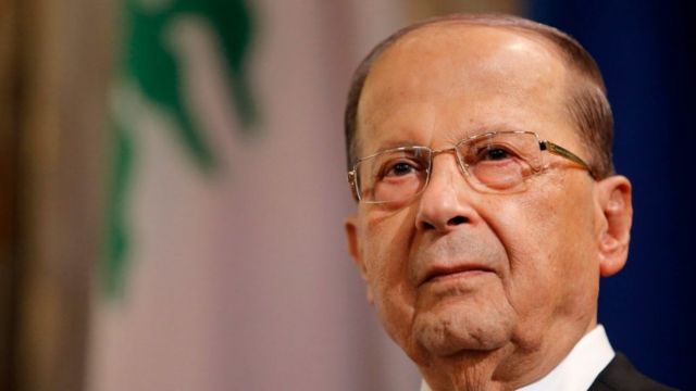 الرئيس اللبناني السابق ميشال عون