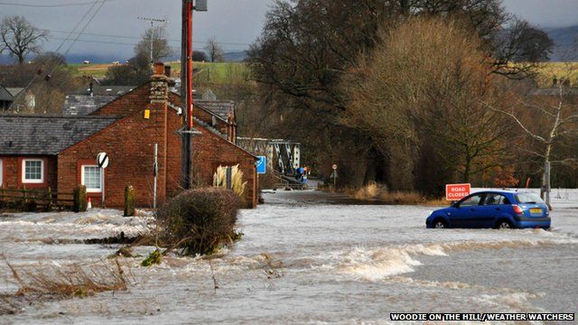 Flooding by houses