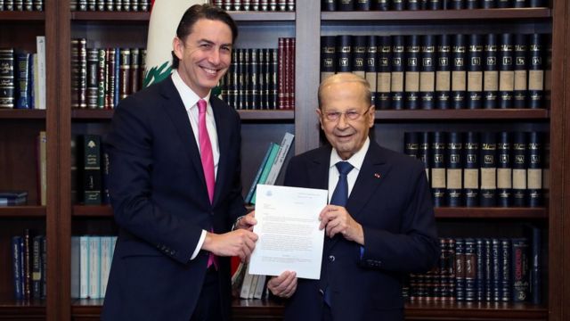 الرئيس عون والوسيط الأمريكي.