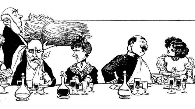 漫画：餐桌上的人类人们各类差别心情