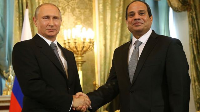 بوتين والسيسي في الكرملين (2015)