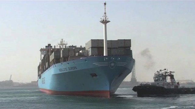 Tanker in waters off Dubai