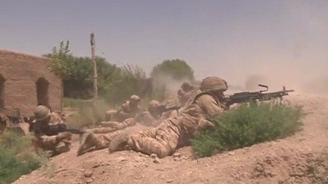 Soldiers in combat