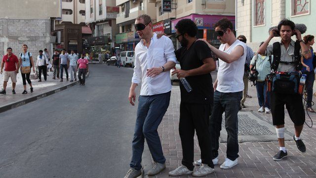 Blindfolded on the streets of Dubai