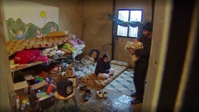 Family of refugees