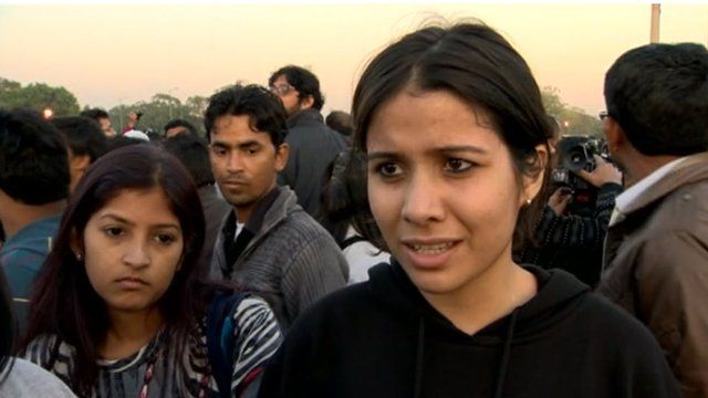 Delhi bus gang rape protestor