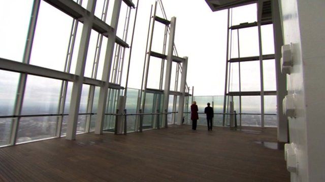 Take A Tour Of The Shards Viewing Platform Bbc News 8407