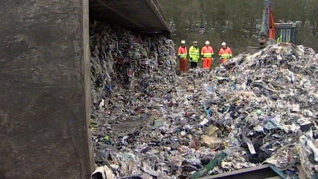 Rubbish strewn across the A12 in Essex