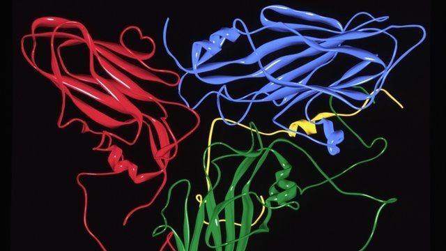 Computer artwork of foot and mouth disease protein