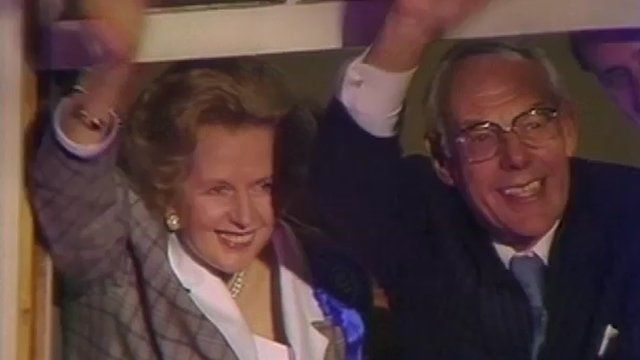 Margaret and Denis Thatcher