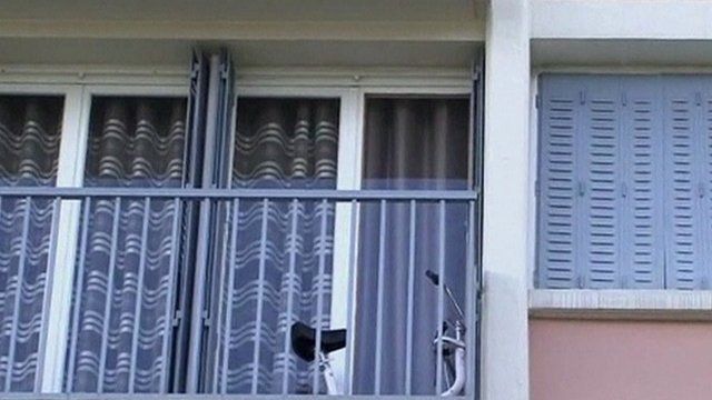View of apartment where the children died