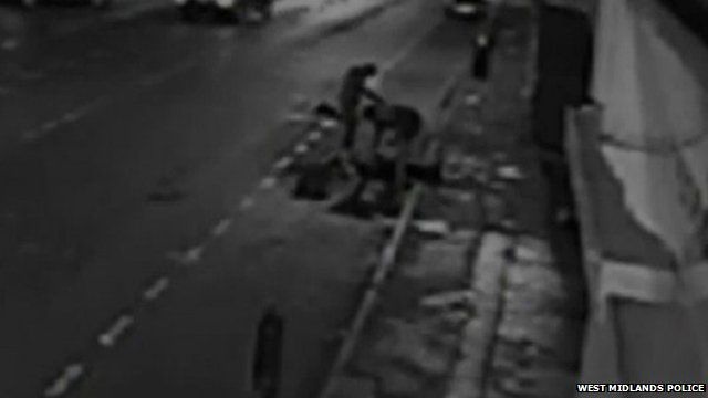 CCTV of mugging in Birmingham