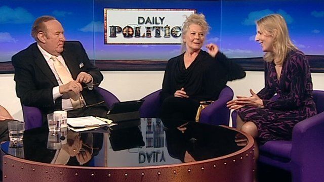 Andrew Neil with Handbagged actors