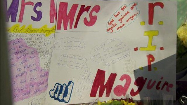 Tribute cards to Ann Maguire