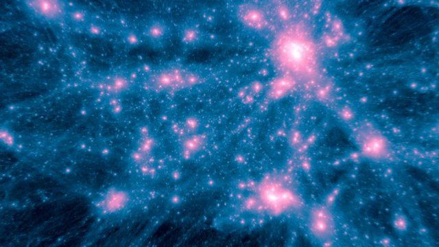 An image from the recreation of the evolution of the universe
