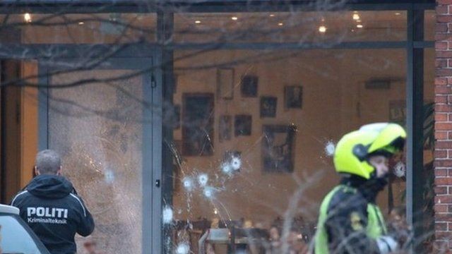 Bullet holes in window