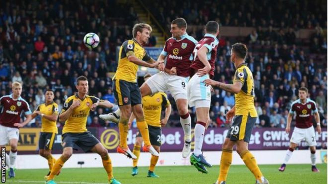 Arsenal yailaza Burnley