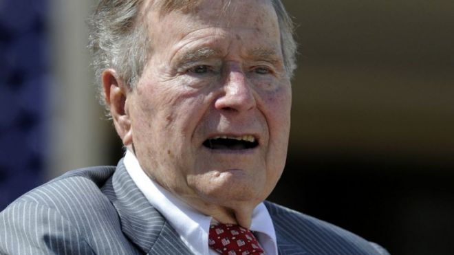 Aliyekuwa rais wa Marekani George HW Bush alazwa hospitalini