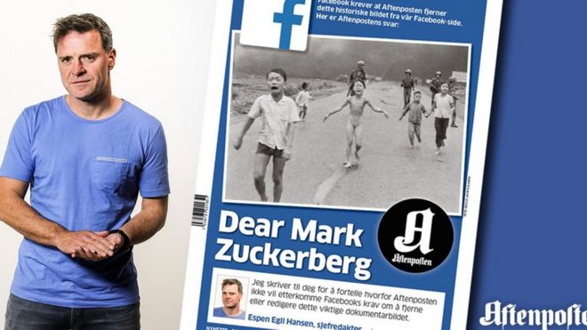 Aftenposten editor and Napalm girl photo
