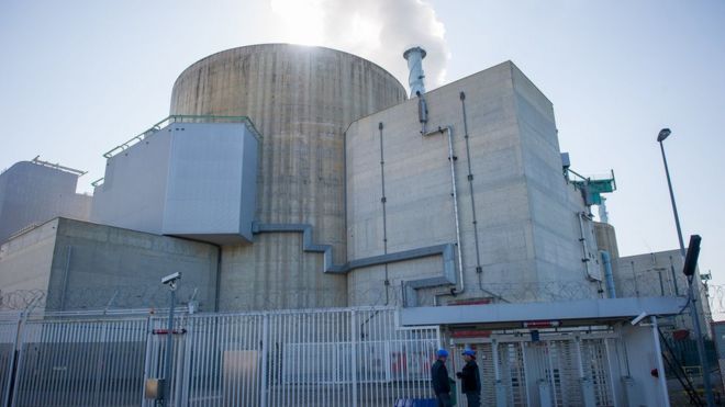 Reactor at nuclear power plant of Civaux, central France. April 25, 2016