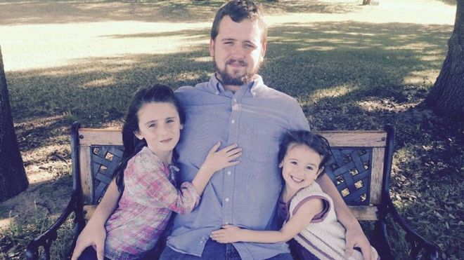 Daniel Shaver and his daughters