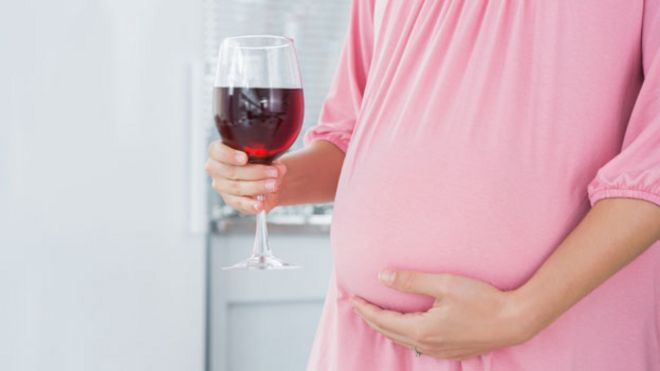 Woman with wine glass