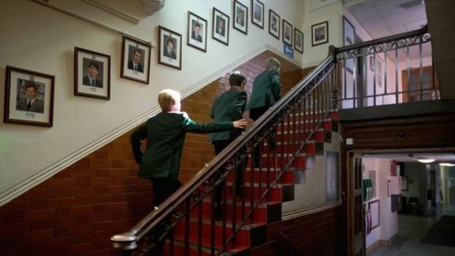 school corridor