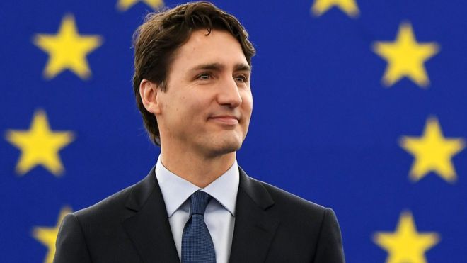 Justin Trudeau at European Parliament, 16 Feb 17