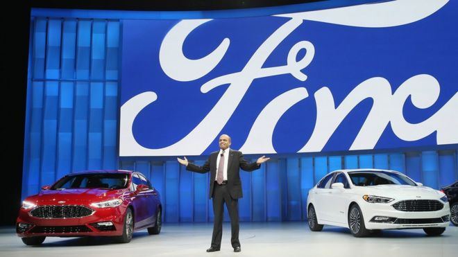 Ford at Detroit car show