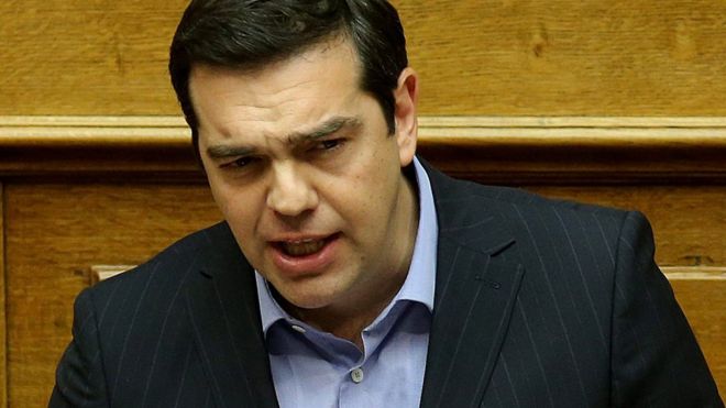 Close up of Alexis Tsipras