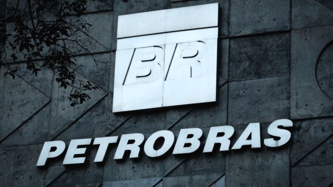 A logo of Brazilian oil company Petrobras