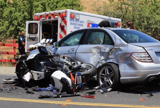 Accidente de tránsito.