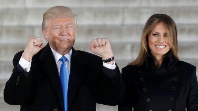 Donald Trump y Melania Trump