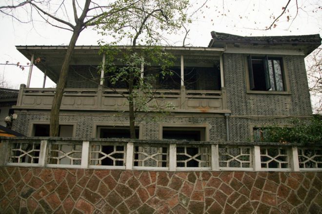 This picture taken on 28 January 2015 shows the former home of the late Taiwanese leader Chiang Ching-kuo, the son of Kuomintang chief Chiang Kai-shek, a historic building in one of China's most frequently painted landscapes on the West Lake in Hangzhou, China Zhejiang province.