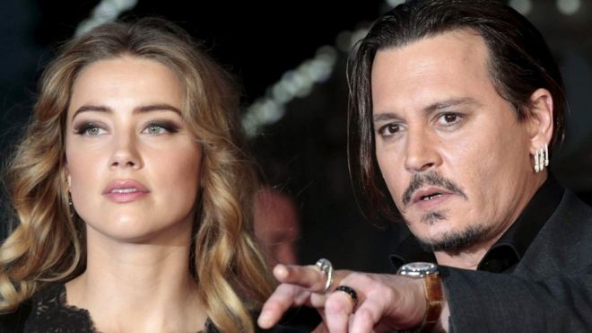 Johnny Depp and Amber Heard arrive for premiere of British film Black Mass in London. 11 October 2015