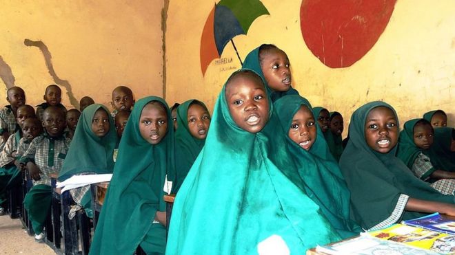 nigerian schoolchildren in class