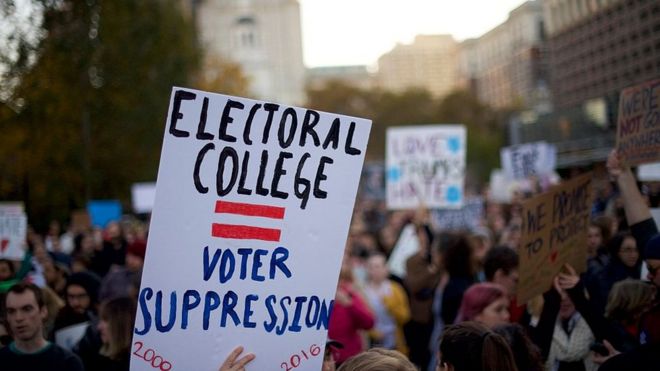 Electoral college protest