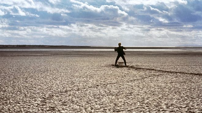 Patrick McGoohan on the beach