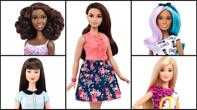 Composite image of new Barbie models